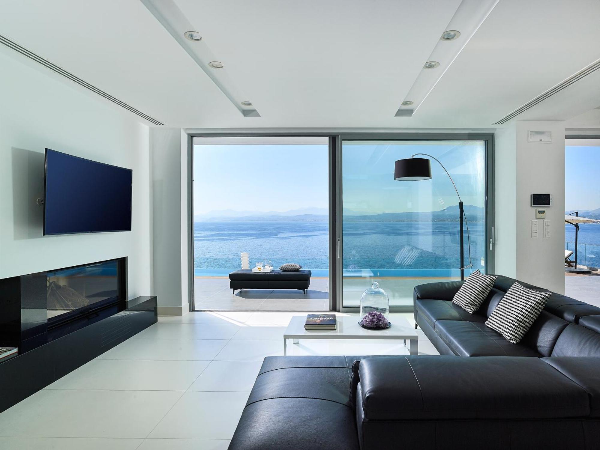 Beachfront Villa In Crete - Epavli Luxury Villa Agia Pelagia Kythira المظهر الخارجي الصورة