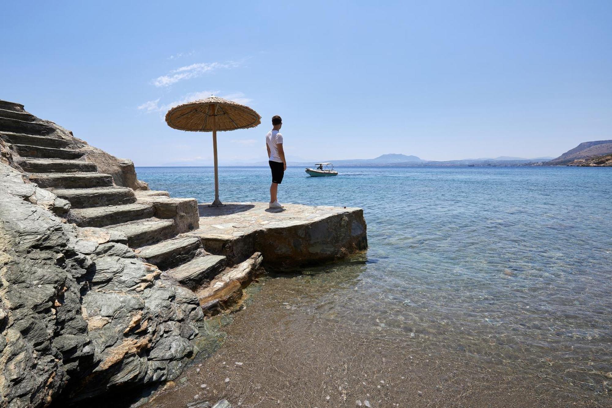 Beachfront Villa In Crete - Epavli Luxury Villa Agia Pelagia Kythira المظهر الخارجي الصورة