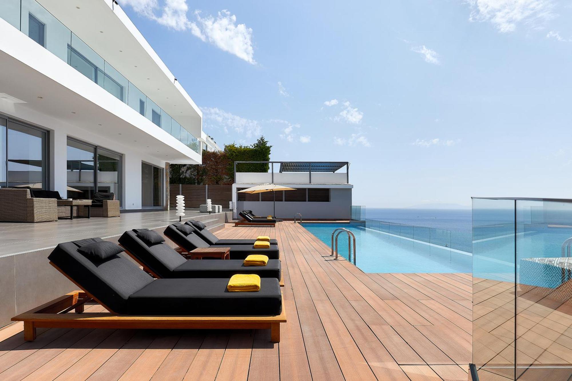 Beachfront Villa In Crete - Epavli Luxury Villa Agia Pelagia Kythira المظهر الخارجي الصورة
